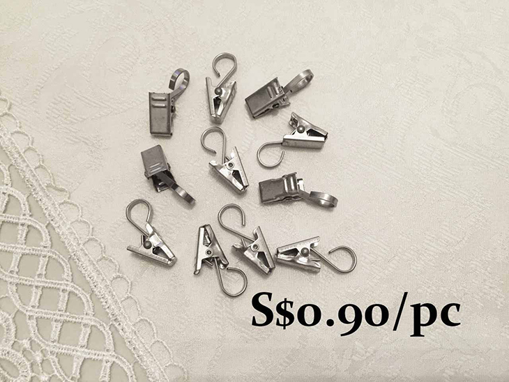 AC005 ~Stainless Steel Curtain Clips~