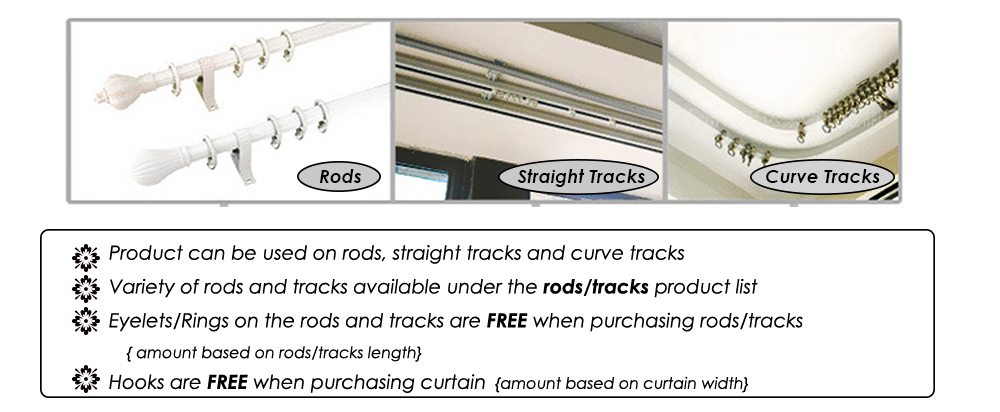 Curtain Track and Rods Singapore 