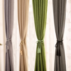 Full blackout curtain with 4 colours