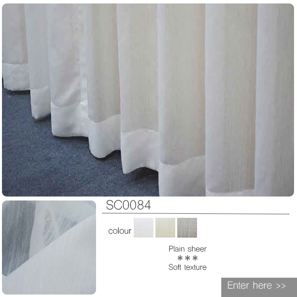 cotton and linen sheer curtain SC0084