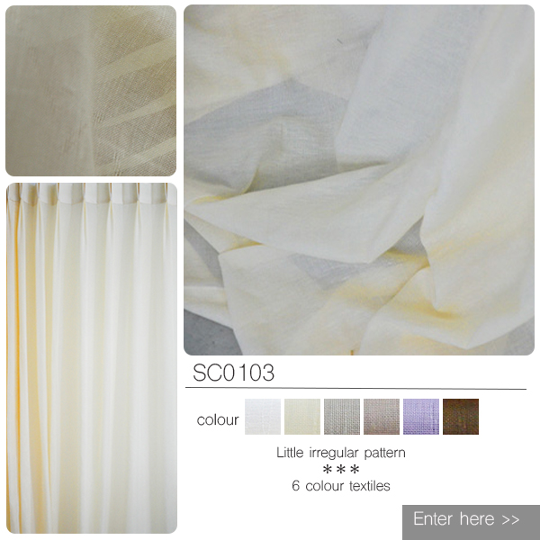 cotton and linen sheer curtain SC0103