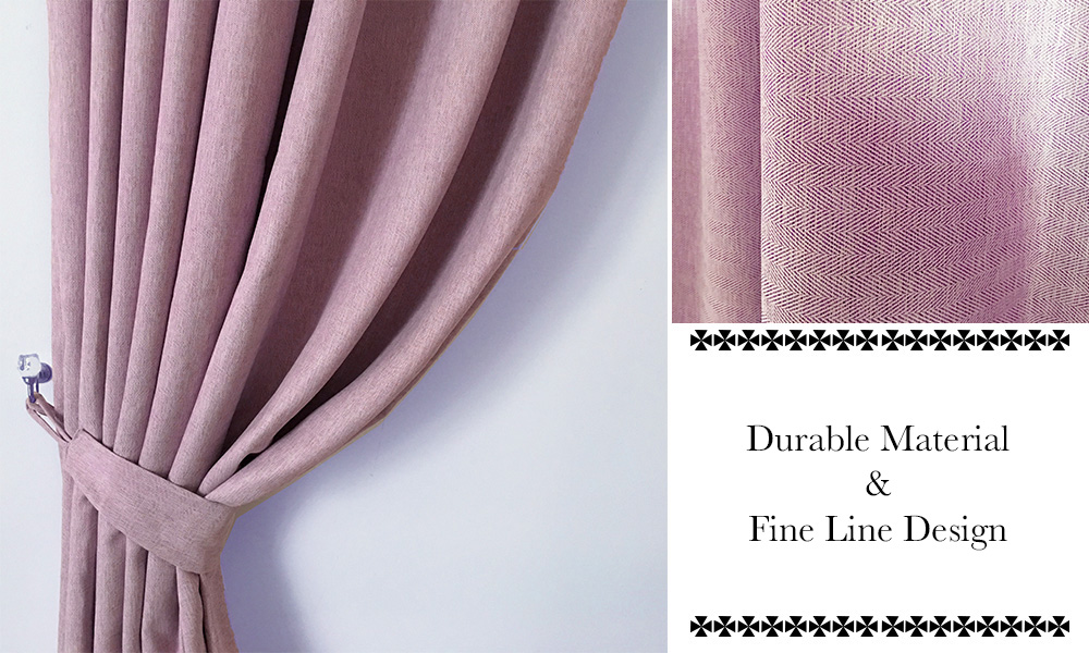Durable curtain material and fine line design