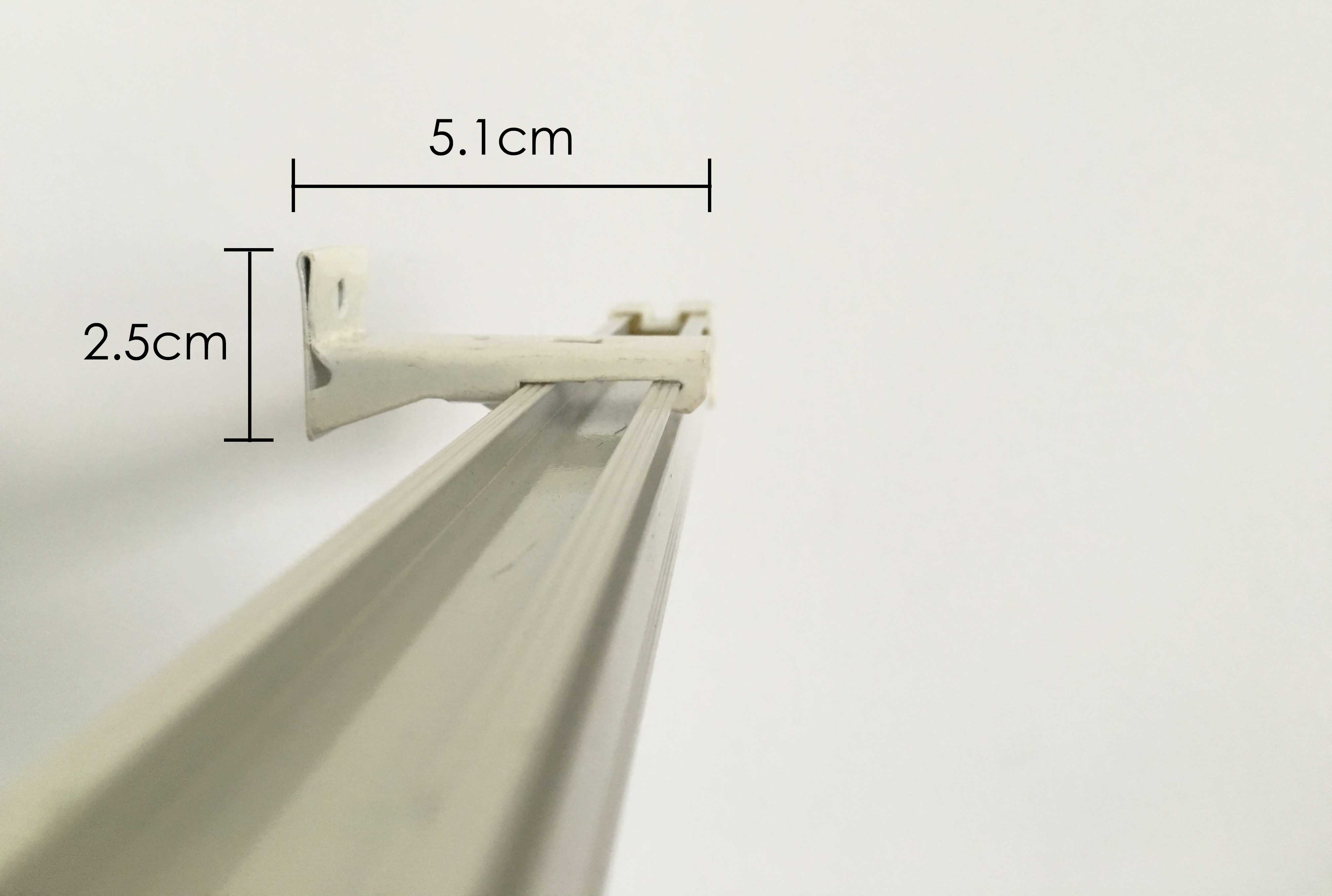 side mount piece for single curtain track