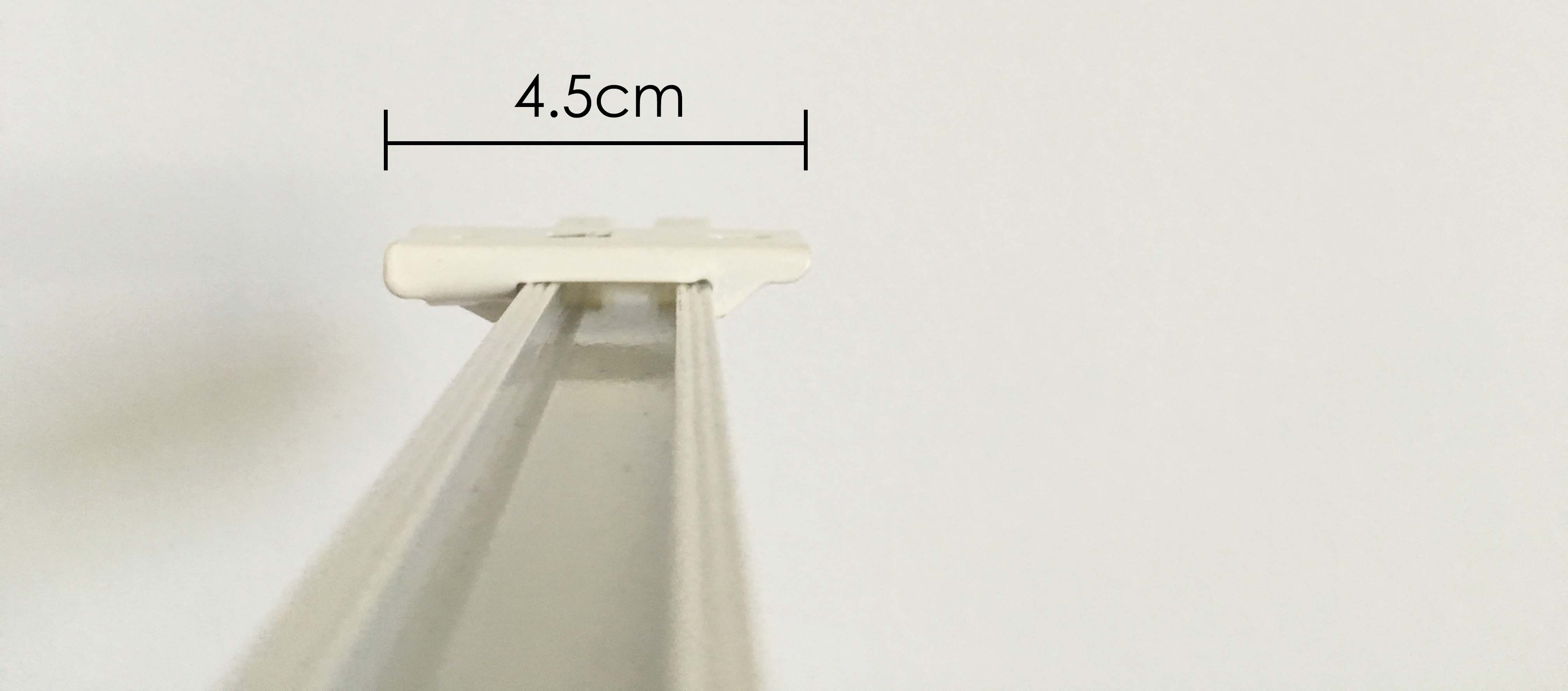 top mount piece for single curtain track