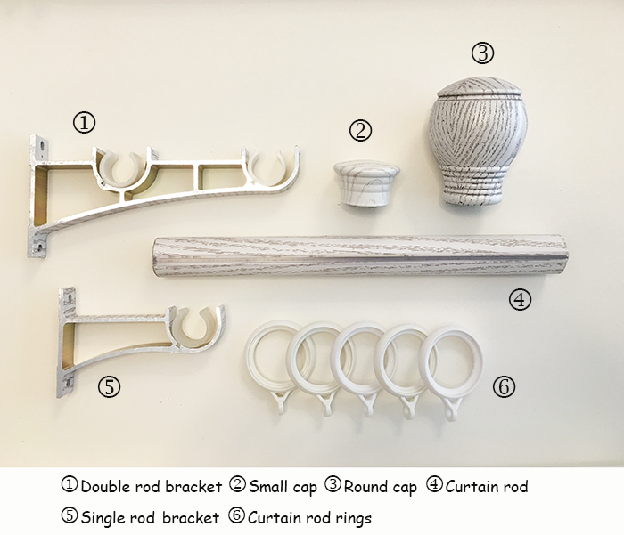 CR002 Curtain rod components