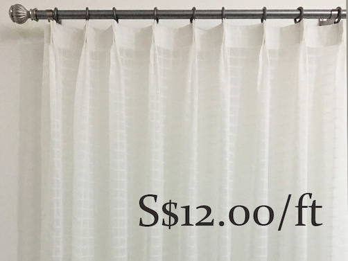 Singapore Custom Made Curtains Sheer